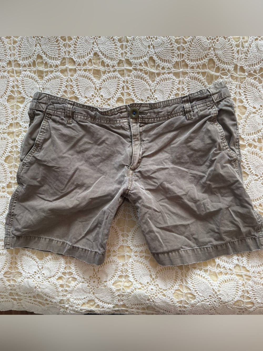 Eddie Bauer Taupe Cotton Bermuda Shorts